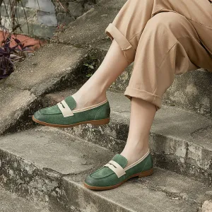 Suede Slip-On Loafers Flat Shoes