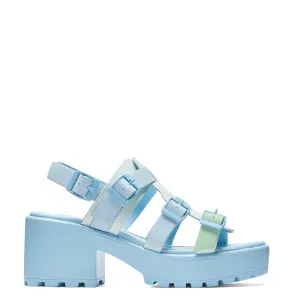 Sugar Season Chunky Buckle Sandals - Blue