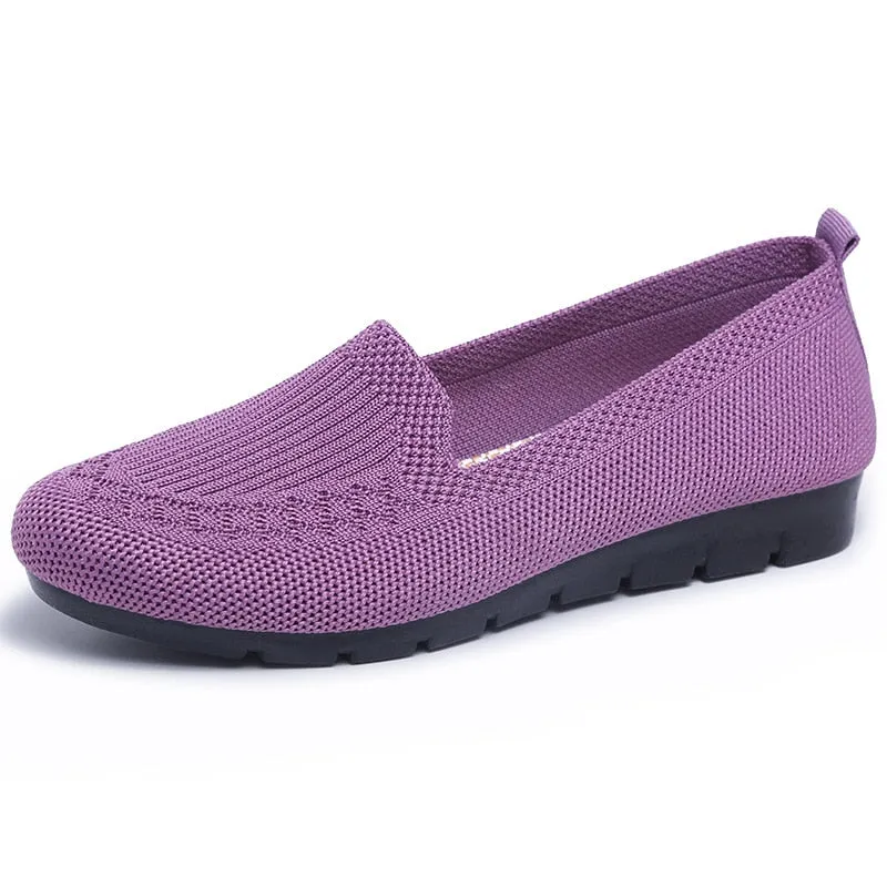 Summer Mesh Breathable Flat Casual Women Shoes