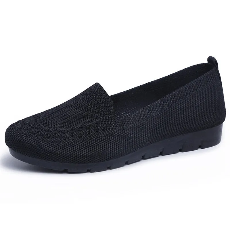 Summer Mesh Breathable Flat Casual Women Shoes