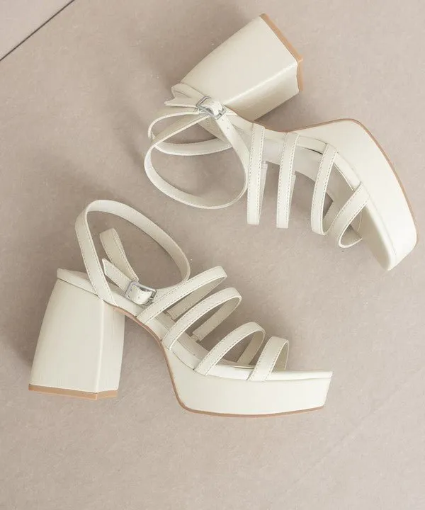 Talia - Strappy Platform Heel