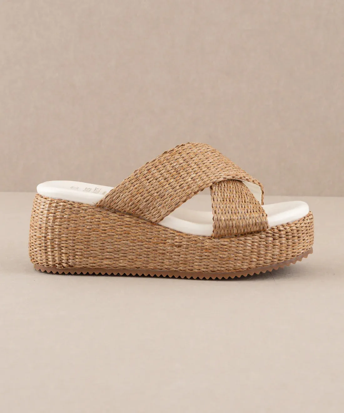 The Fresno Raffia Platform Sandal