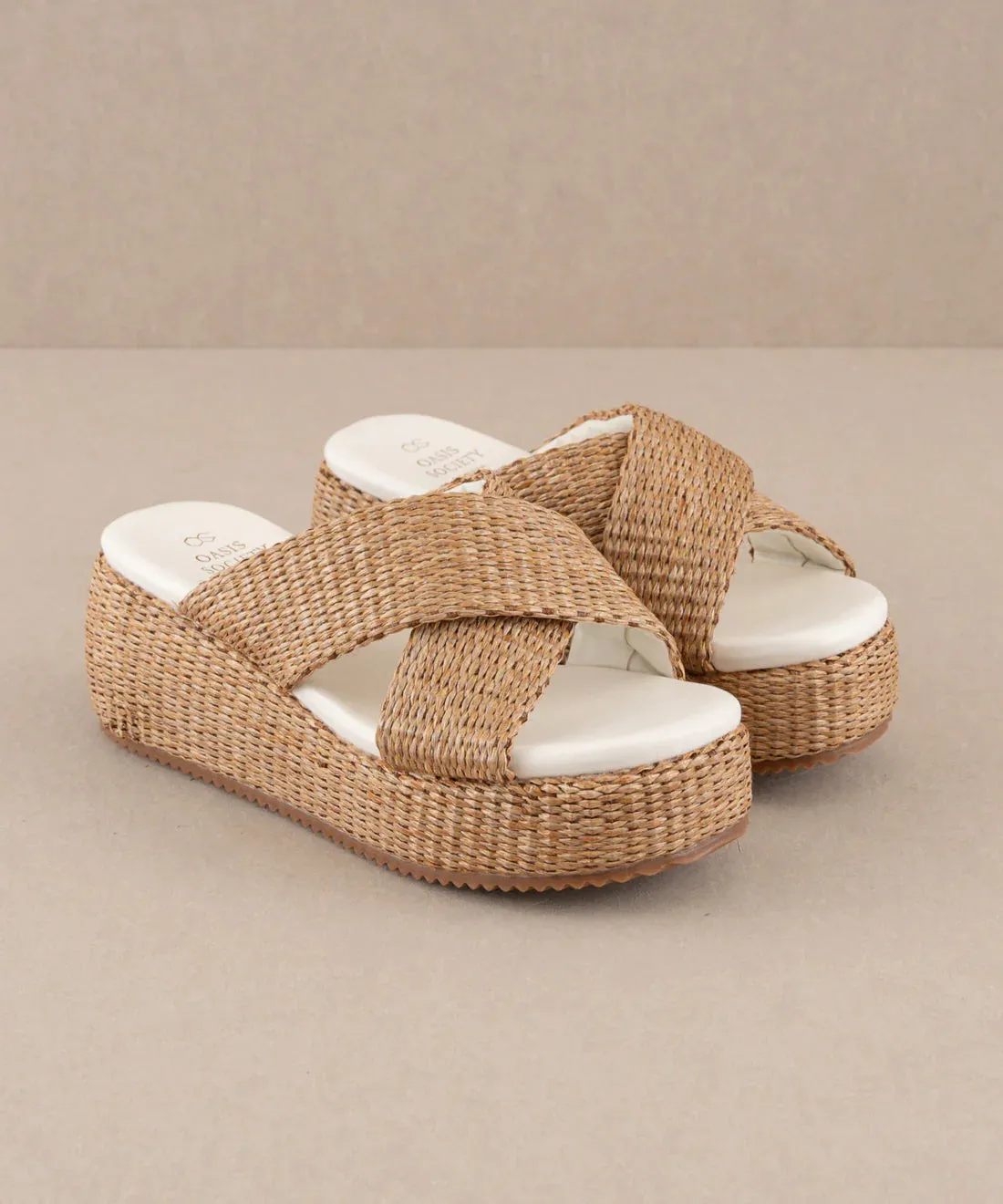 The Fresno Raffia Platform Sandal