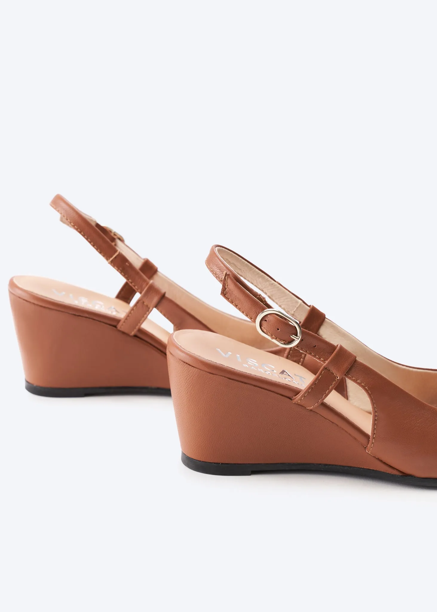 Tivoli Leather Wedges