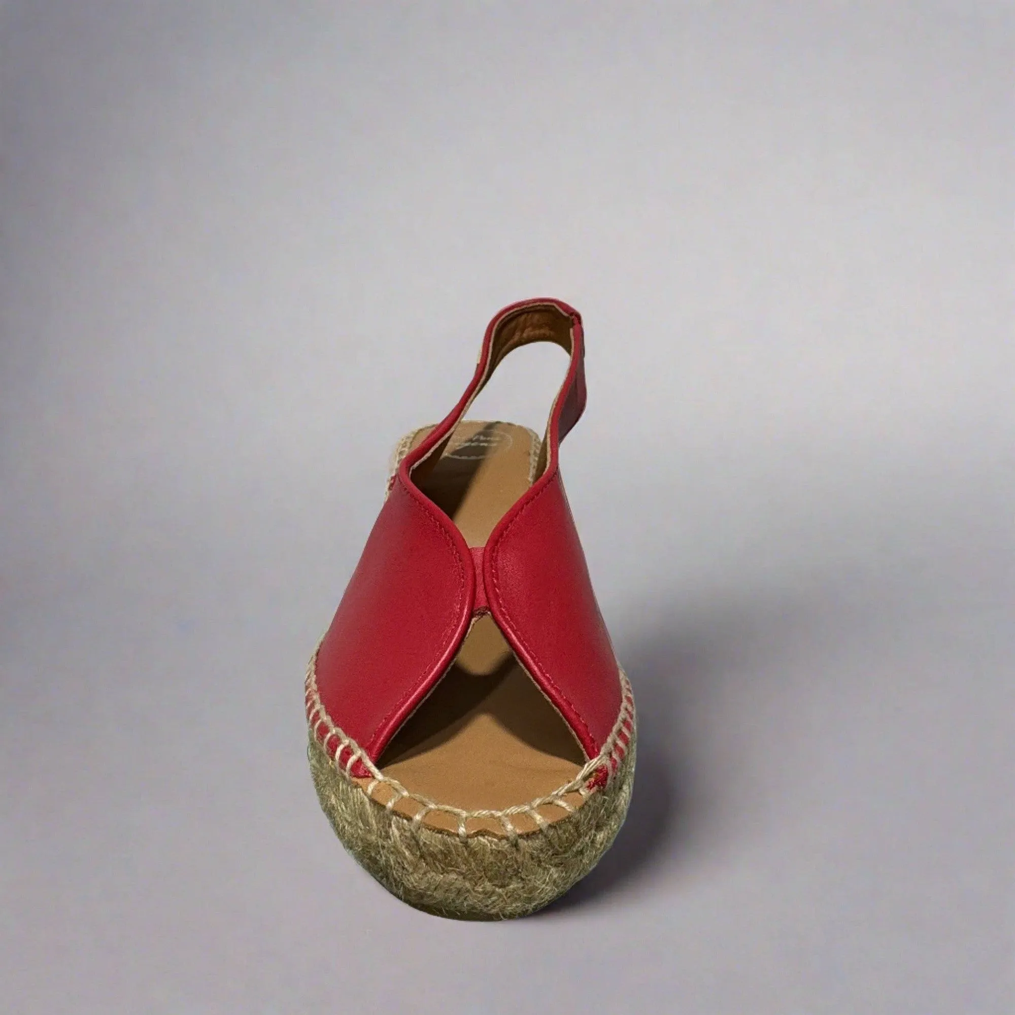 Toni Pons Laila-P Ladies Spanish Red Leather Sandals