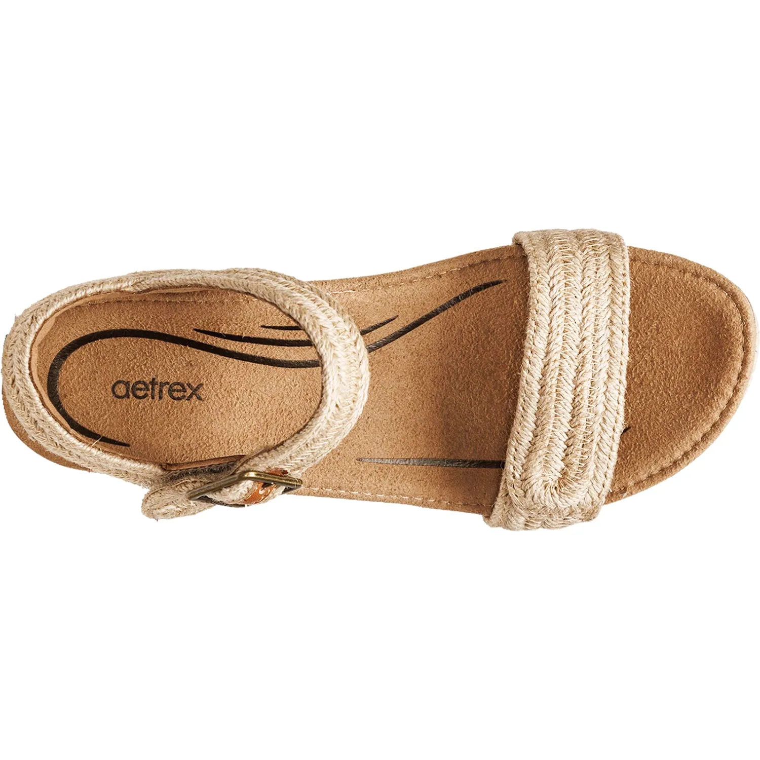 Women's Aetrex Sydney Natural Jute