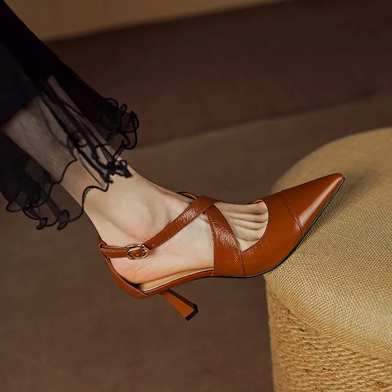 Zaida Strappy Pointed Toe Heels